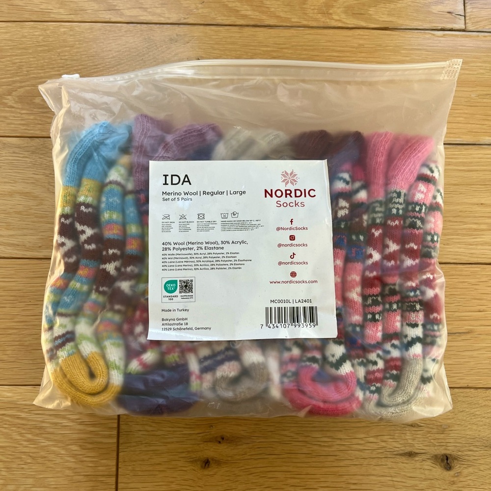 Nordic Socks Ida Merino Wool Set of 5 Pairs